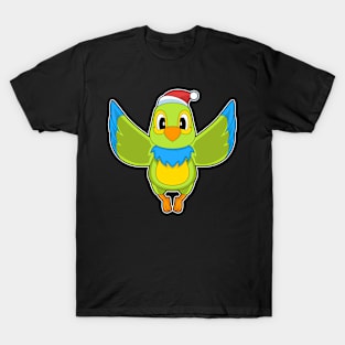 Parrot Christmas Santa hat T-Shirt